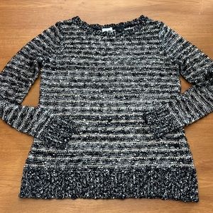 Harley Davidson Black and Silver Sweater, Long Sleeves, Round Neck, Size M